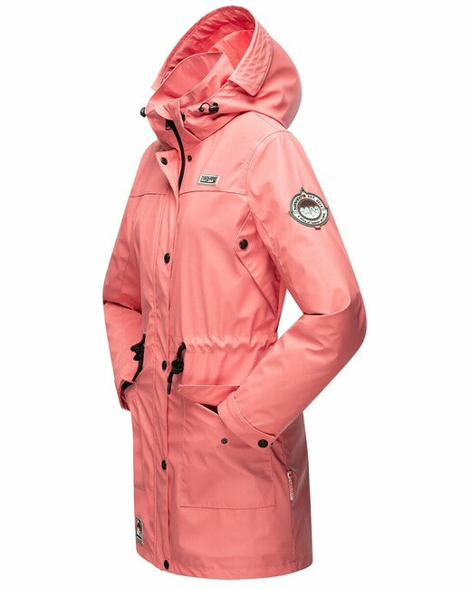 Navahoo Deike giacca invernale da donna con cappuccio, rosa corallo