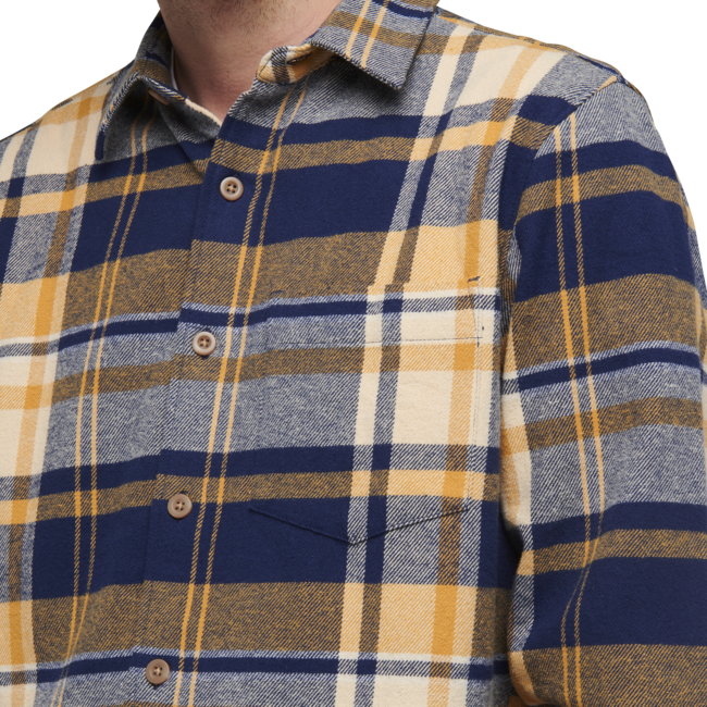 Black Diamond Project Flannel camicia di flanella da uomo, plaid indaco-oro