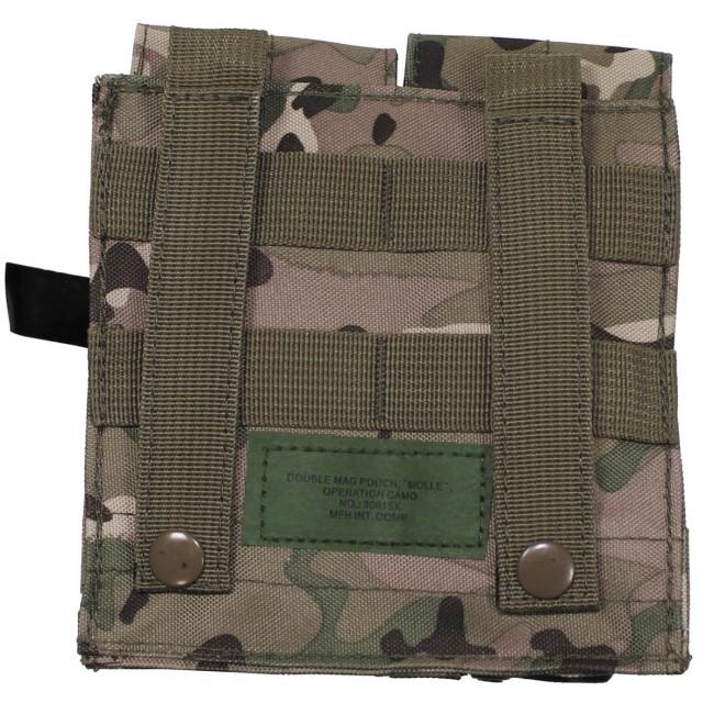 MFH Double Magazine Pouch, Operation Camo