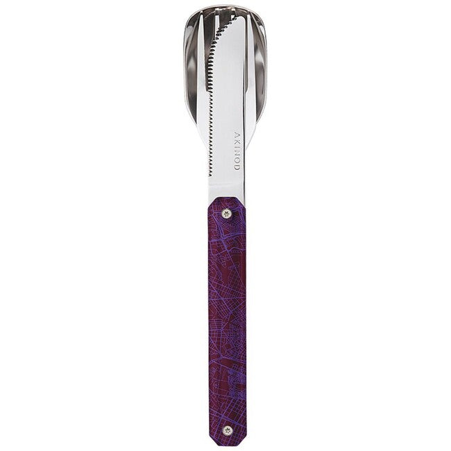 Akinod A01M00014 set di posate 12h34, viola centro città
