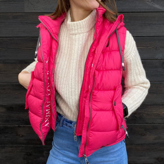 Navahoo Kassidy gilet con cappuccio da donna, rosa