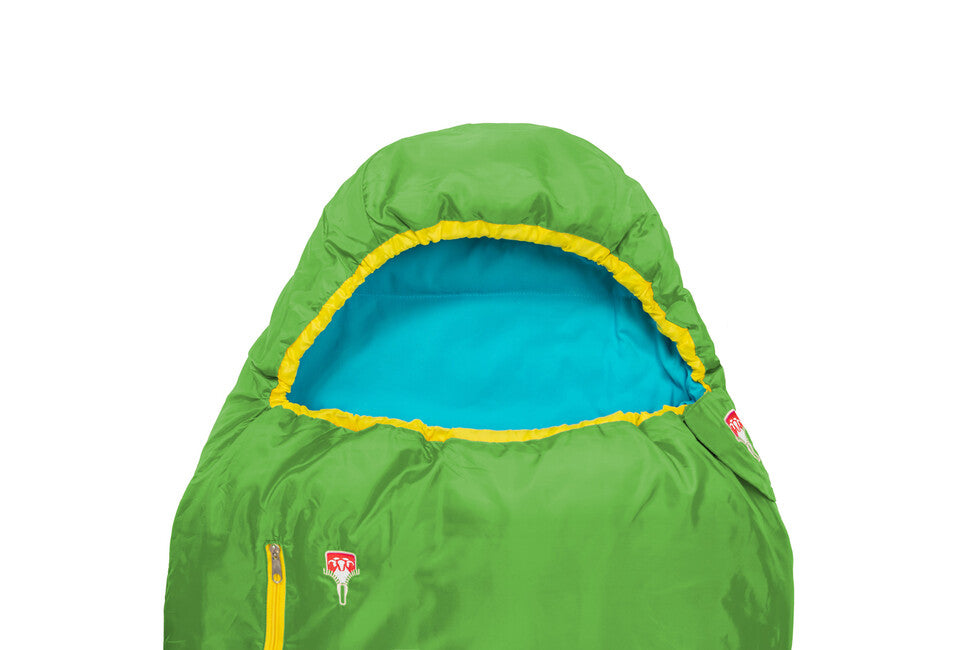 Grüezi-Bag Kids sacco a pelo colorato Grueezi Kids, gecko verde
