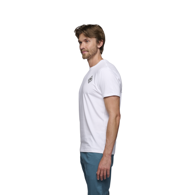 Black Diamond Mono Pocket t-shirt da uomo a manica corta, bianco