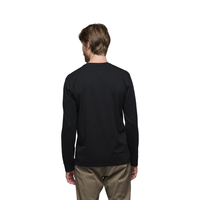 Black Diamond Heritage Wordmark t-shirt a maniche lunghe da uomo, nero