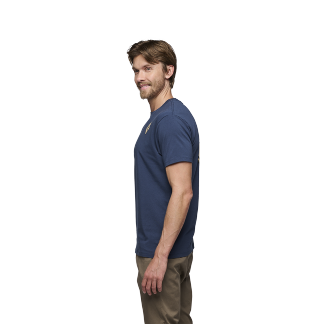 Black Diamond Mono Pocket t-shirt da uomo a manica corta, indaco