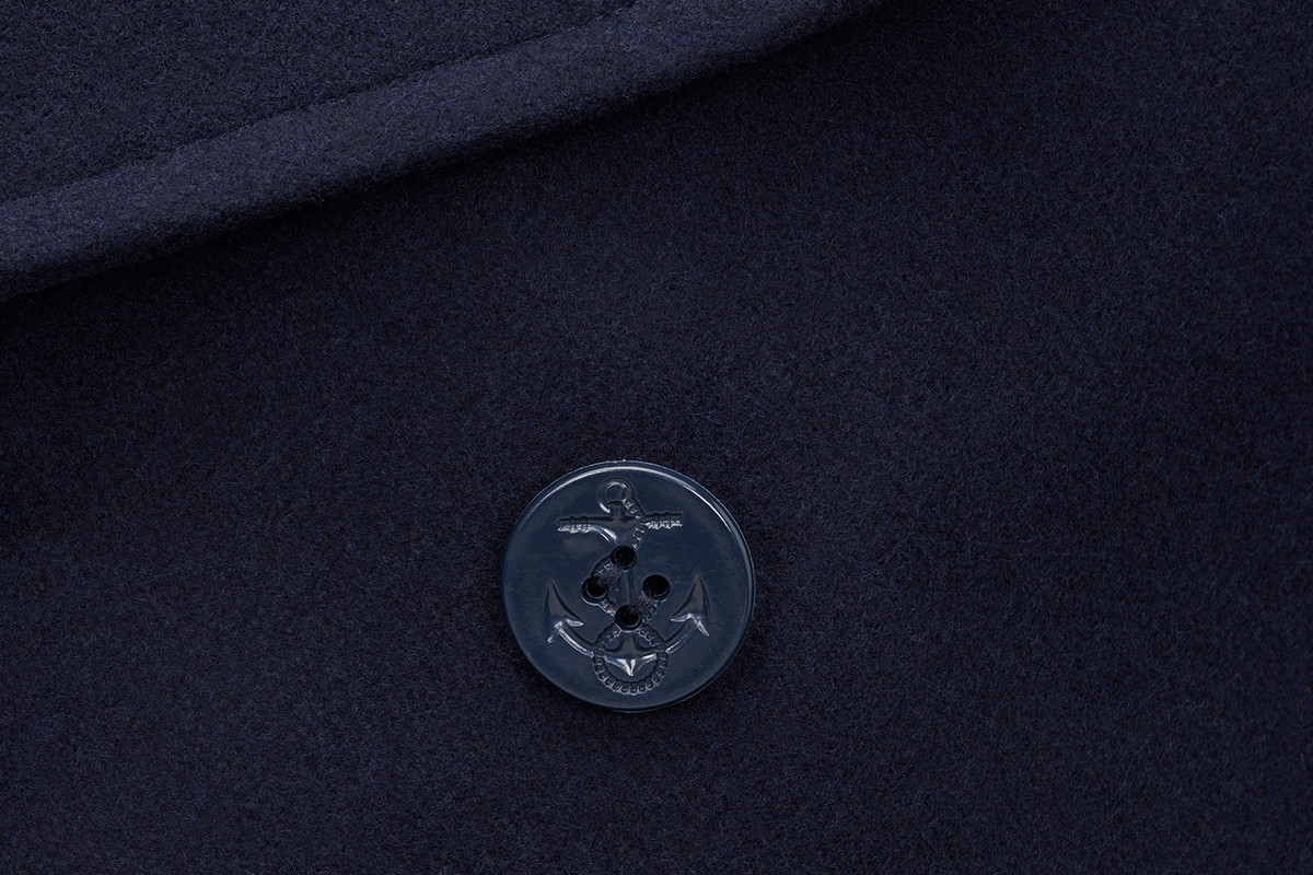 Brandit Pea Coat námornícka modrá kabát
