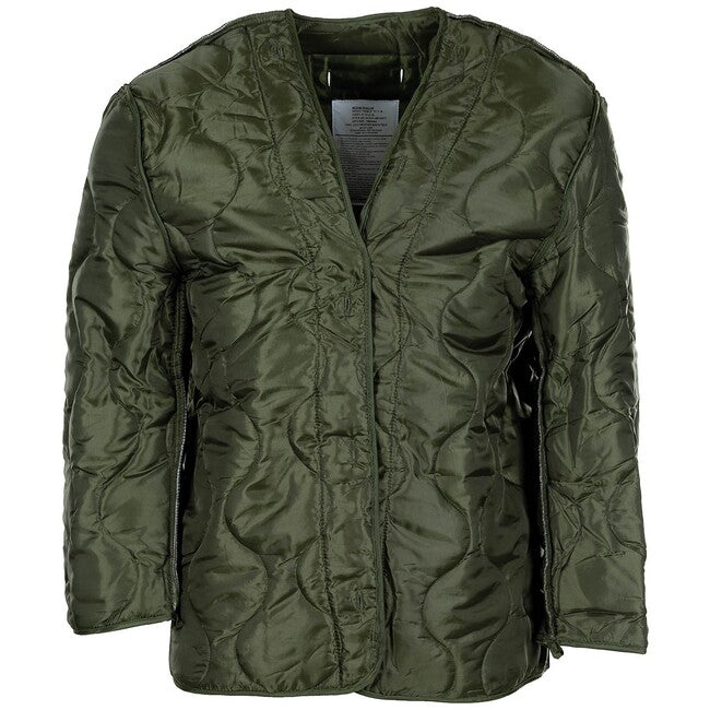 MFH Giacca da campo americana M66 con fodera trapuntata staccabile, verde OD