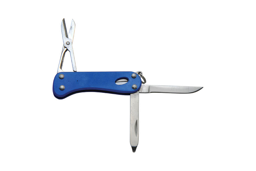 Baladeo ECO167 coltello multifunzione Barrow, 5 funzioni, blu