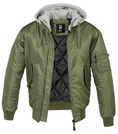 Brandit MA1 Hooded giacca bomber, oliva