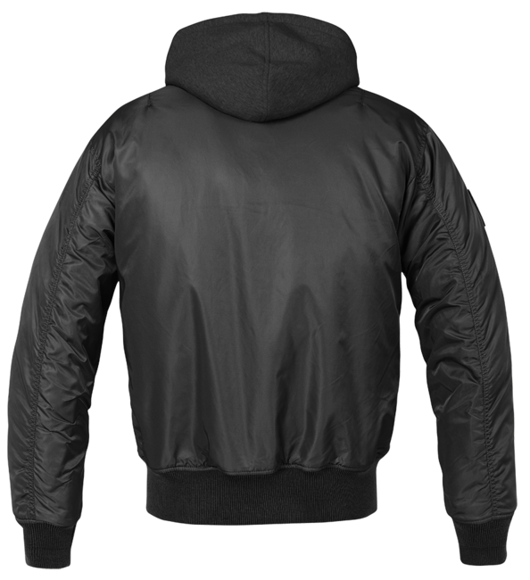 Brandit MA1 giacca bomber con cappuccio, nera