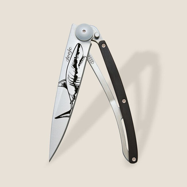 Deejo Tattoo coltello di chiusura legno Shark