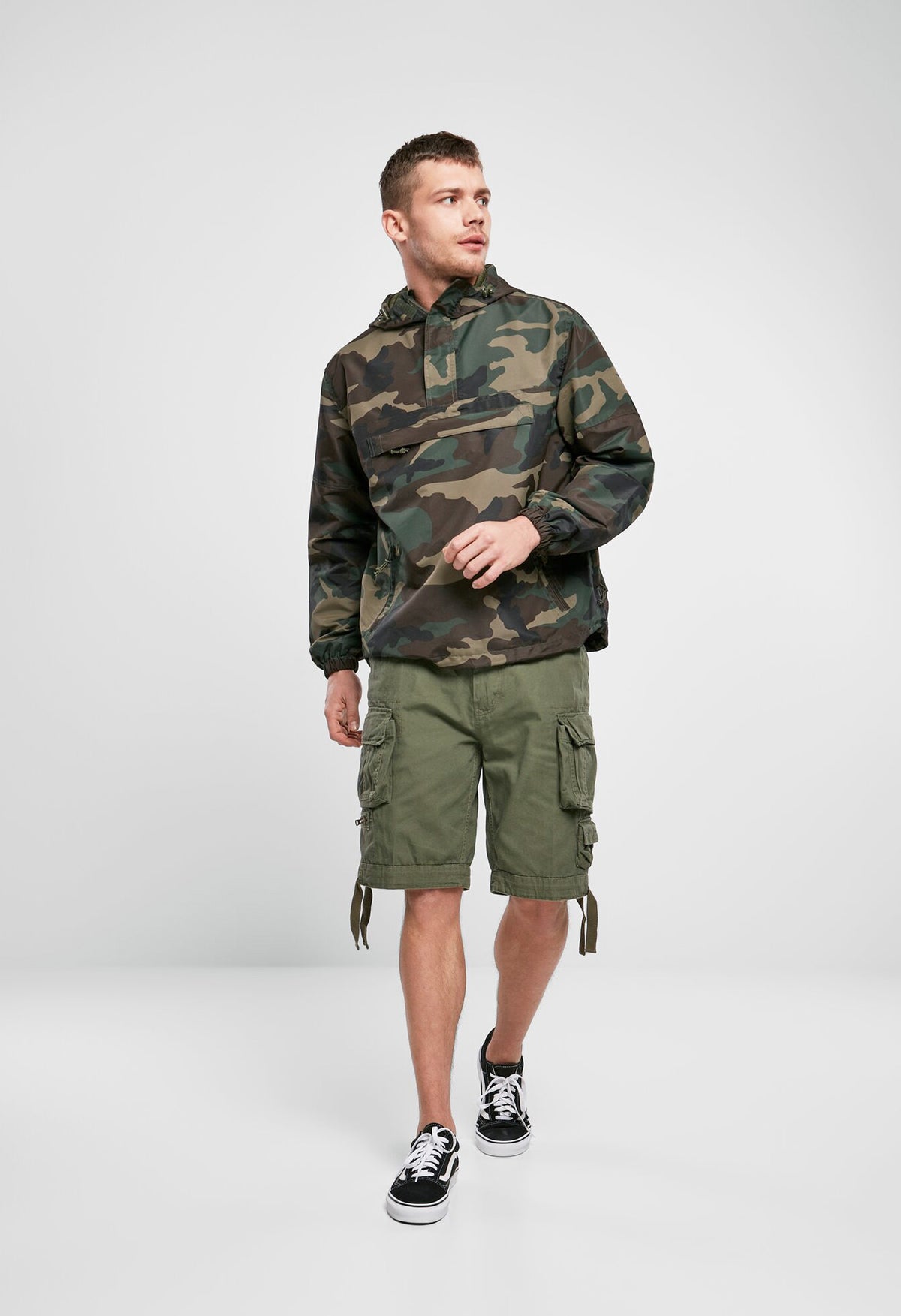 Brandit Summer Windbreaker bunda, Woodland