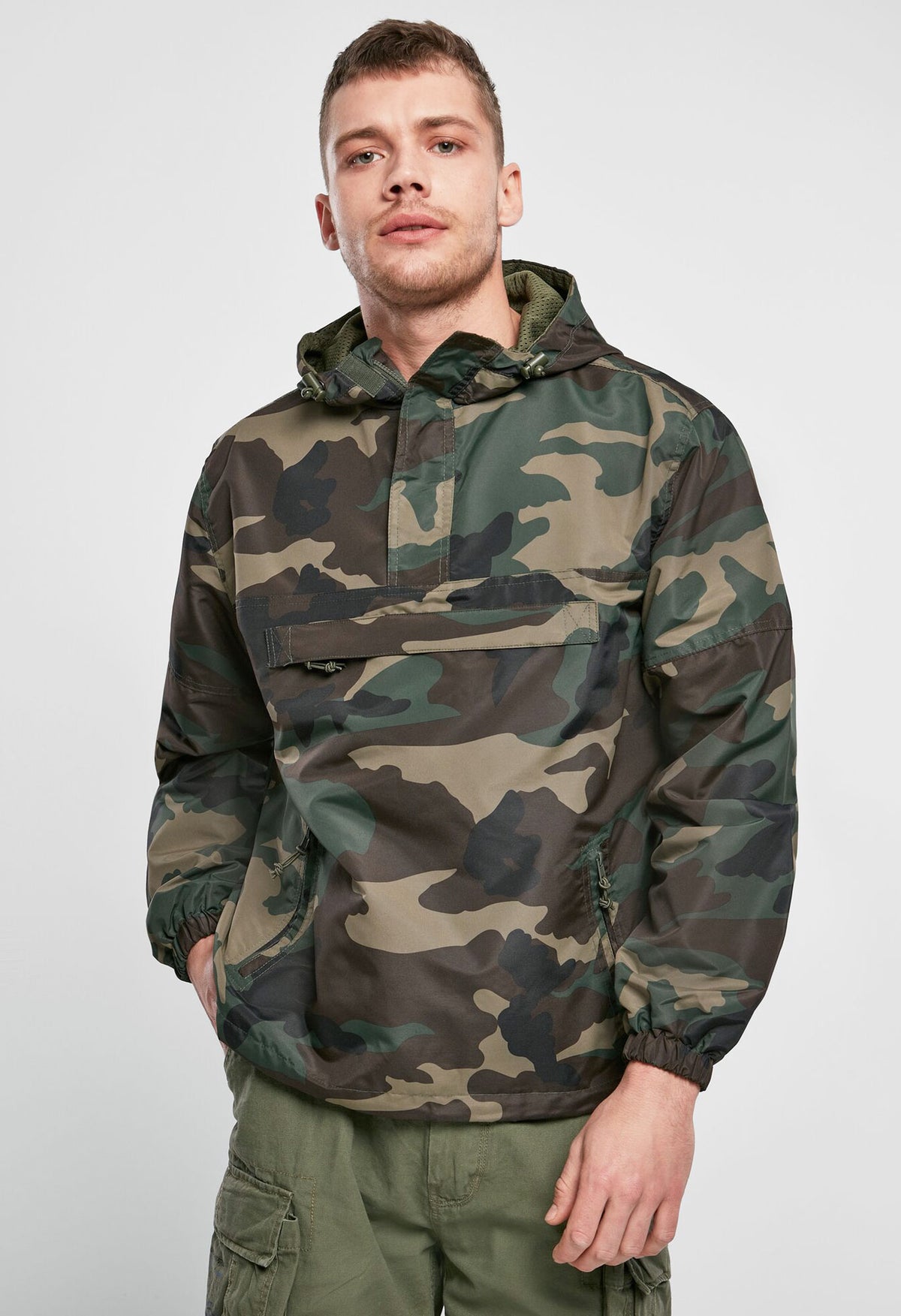 Brandit Summer Windbreaker bunda, Woodland