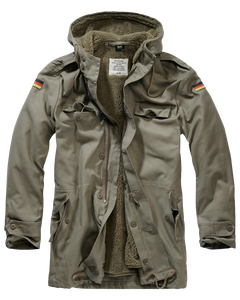 Brandit Parka BW con bandiera, oliva