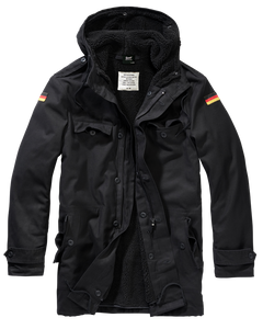 Brandit Parka BW con bandiera, nero