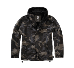 Brandit Windbreaker giacca Frontzip, Darkcamo