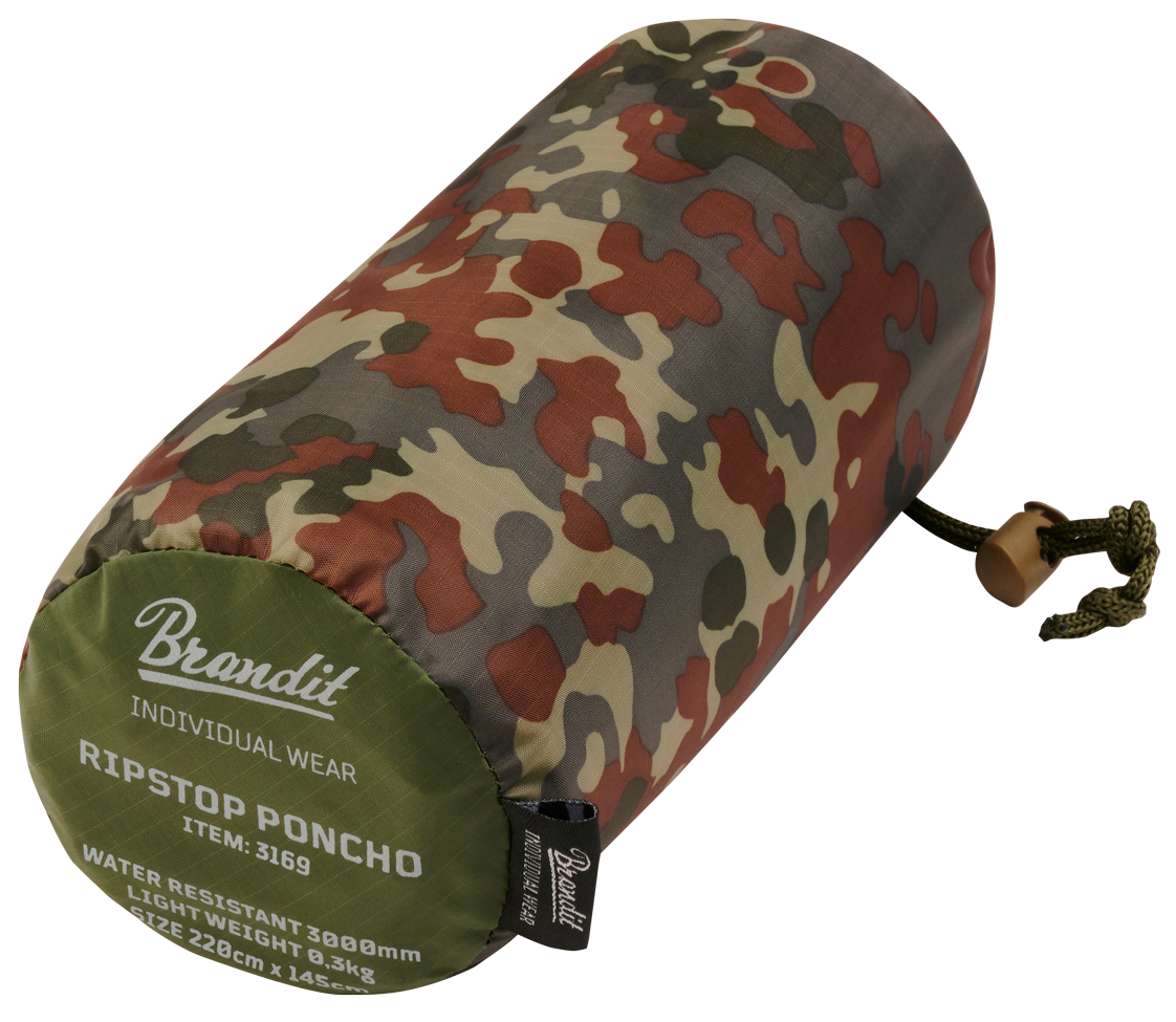 Brandit Ripstop pončo, flecktarn