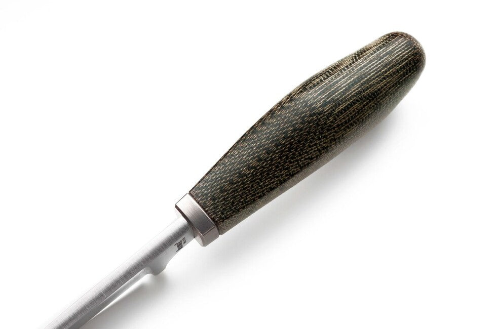 Lionsteel Willy WL1 CVG coltello a lama fissa con manico in micarta, verde