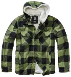 Brandit Lumber giacca con cappuccio, nero/oliva