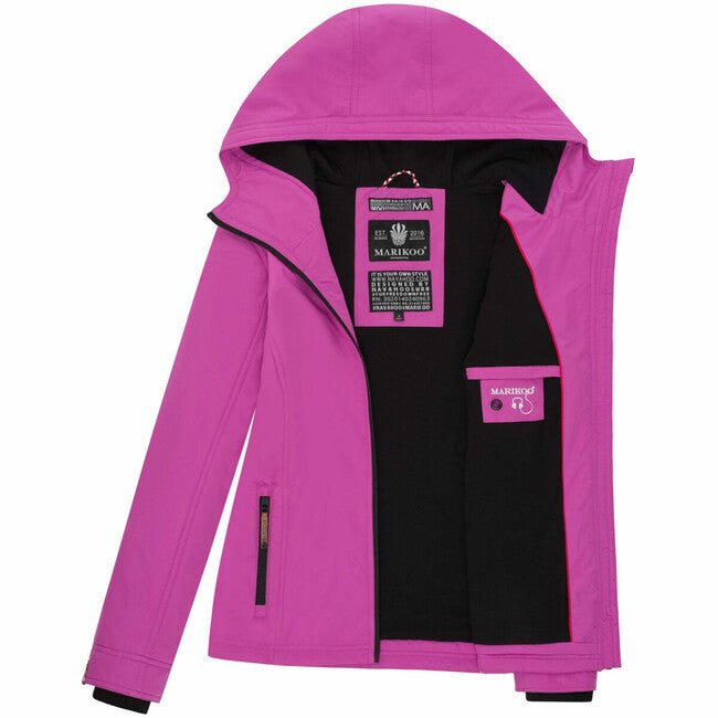 Marikoo BROMBEERE giacca da donna con cappuccio, lilla giglio