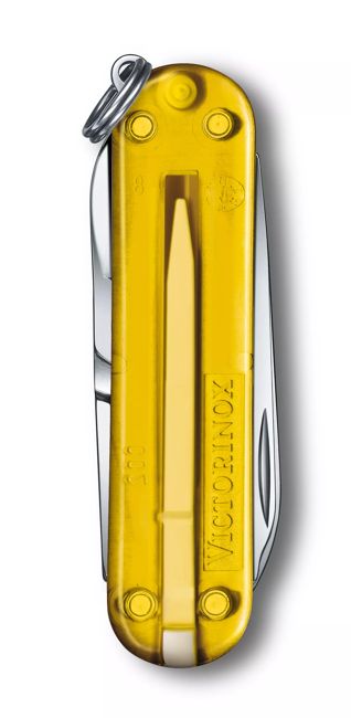 Victorinox Classic SD coltello tascabile trasparente, giallo