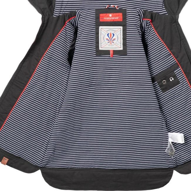 Navahoo Wekoo giacca di transizione da donna con cappuccio, nera