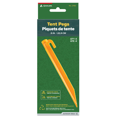 Coghlans Picchetti per tenda ABS 22 cm 6 pezzi in blister