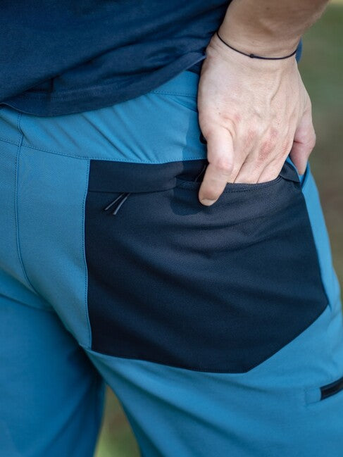 Husky Kavia pantaloni sofstshell da uomo, turchese/nero