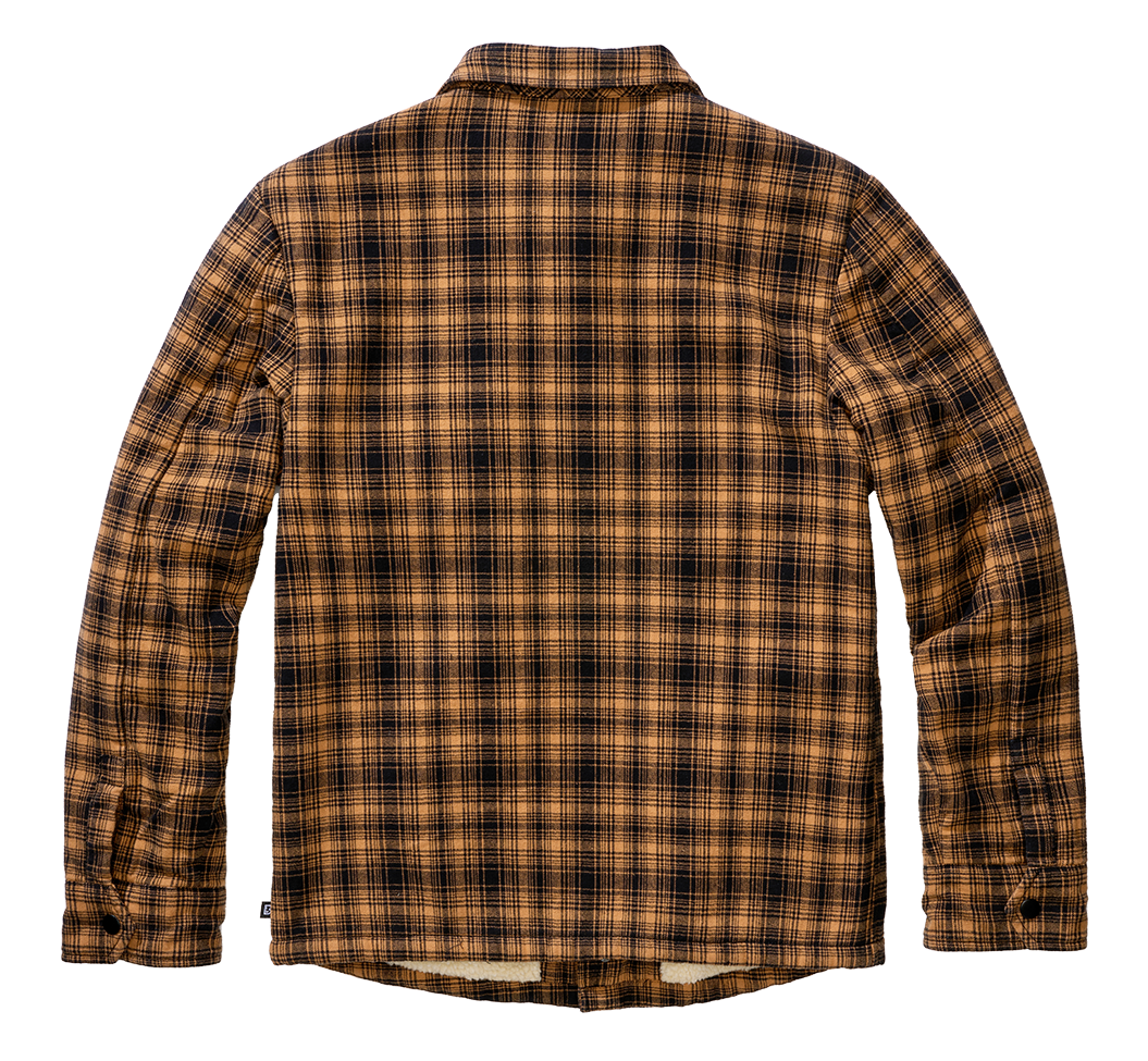 Brandit Classic Sherpa bunda, camel-čierna