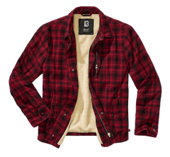Brandit Classic Sherpa giacca, nero-rosso