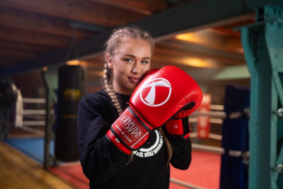Katsudo Champion IV guantoni da boxe, rosso