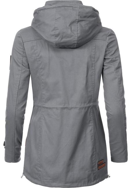 Marikoo Nyokoo giacca transitoria da donna con cappuccio, grigio scuro