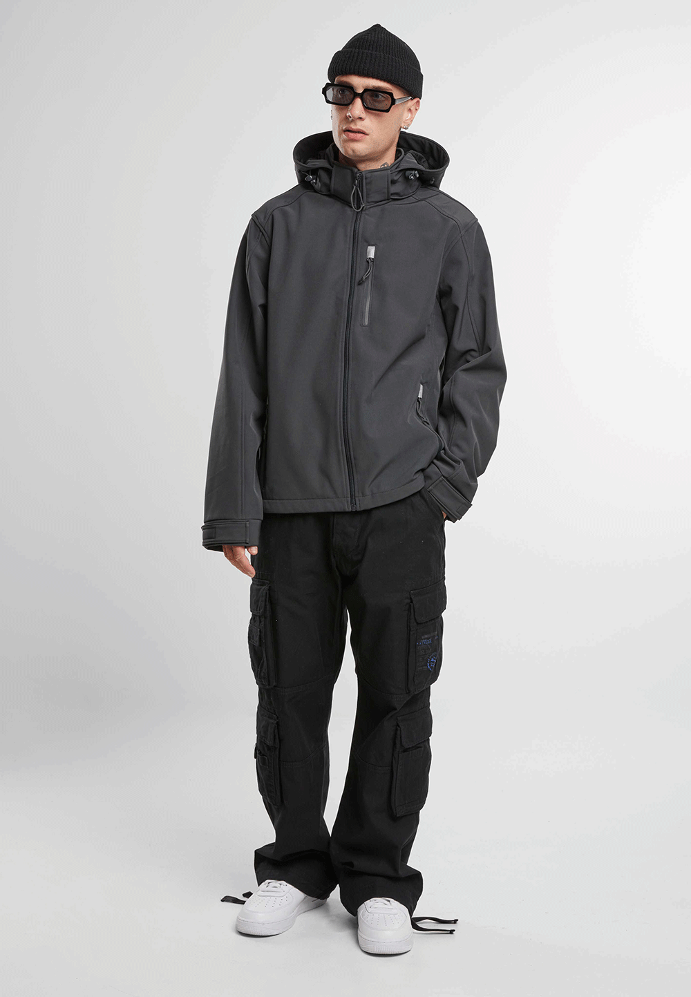 Brandit Hurricane bunda softshellová, anthracite
