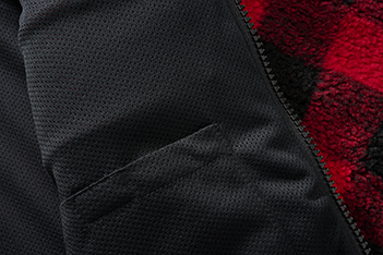 Brandit Teddyfleece giacca in pile, rosso/nero
