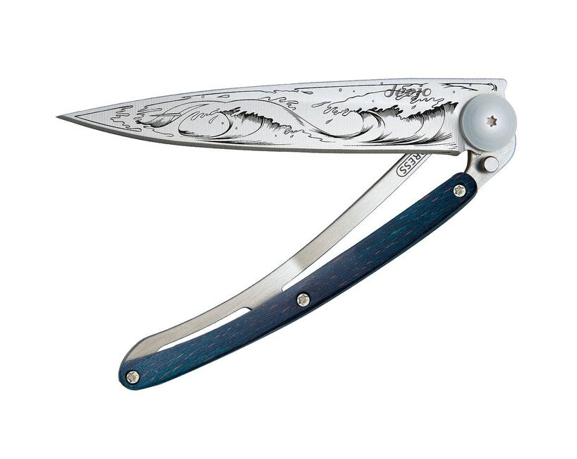 Deejo Tattoo faggio coltello di chiusura, wave