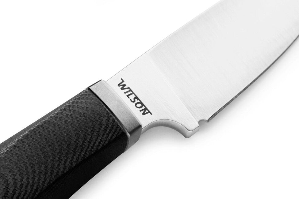 Lionsteel Willy WL1 GBK coltello a lama fissa, con manico in g10 nero