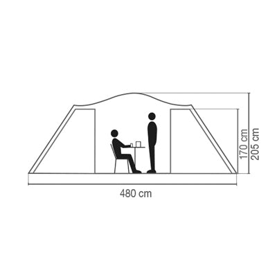 Coleman Spruce Falls tenda per 4 persone, blackOut plus