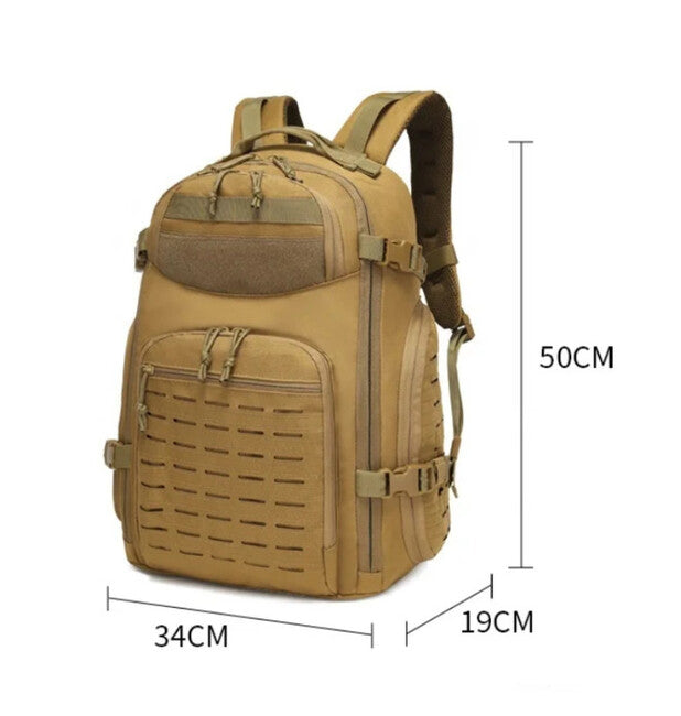 DRAGOWA Tactical Borsa da campeggio con manico, nera