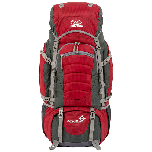 Highlander Expedition zaino 65 l, rosso
