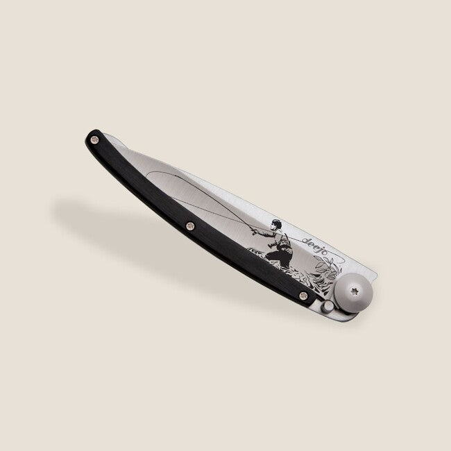 Deejo Tattoo Coltello di chiusura legno Pesca a mosca