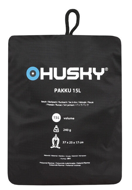 Husky Pakku zaino 15L, nero