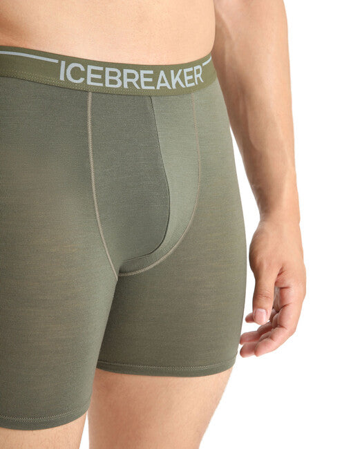 Icebreaker Anatomica boxer lunghi da uomo, verde