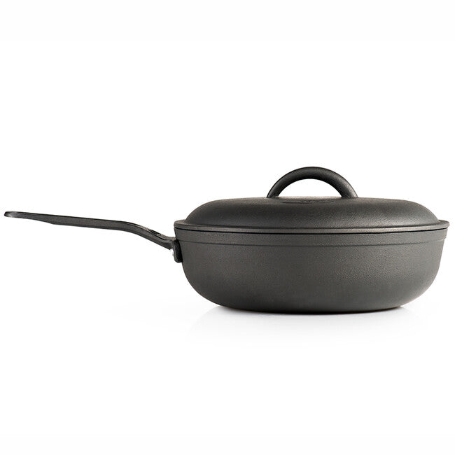 GSI Outdoors Guidecast padella profonda in ghisa con coperchio per friggere 254 mm