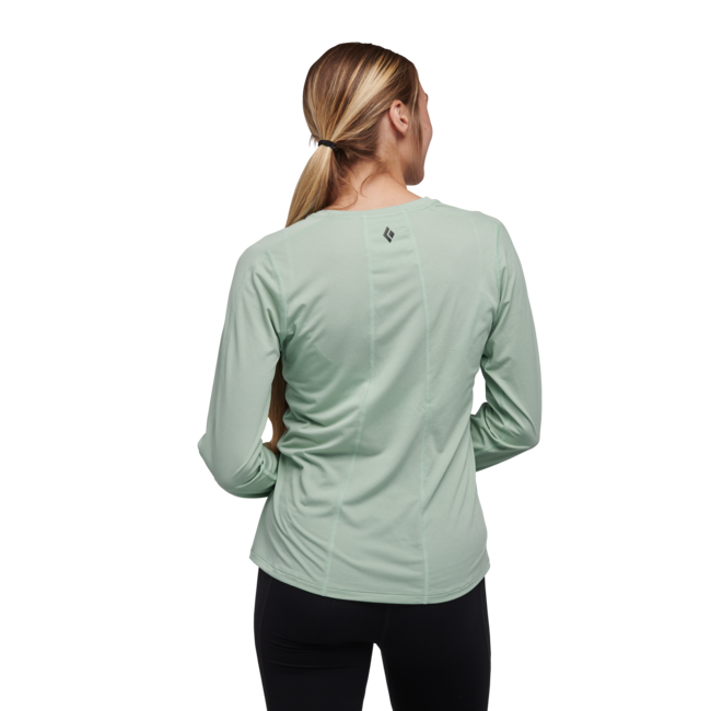 Black Diamond Lightwire Tech t-shirt a maniche lunghe da uomo, verde schiuma