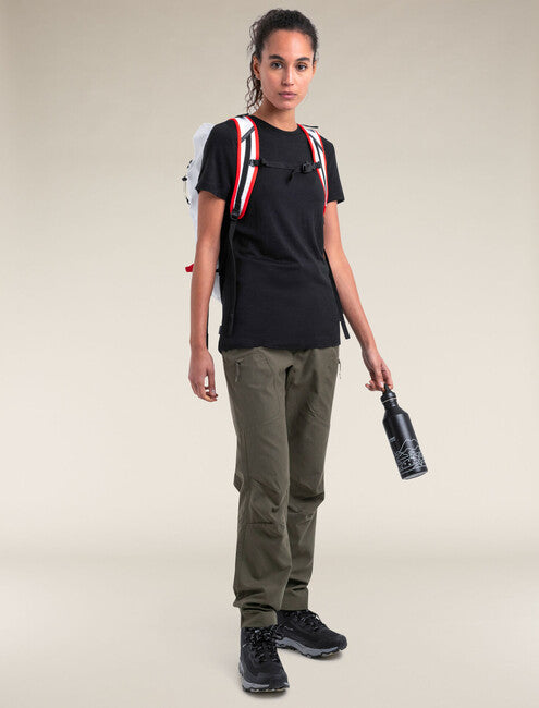 Icebreaker 150 Tech Lite III maglietta Merino a maniche corte da donna, nero