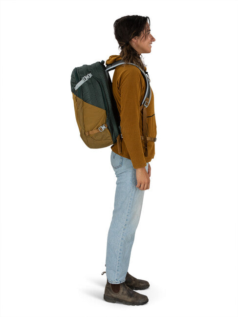 Osprey Nebula zaino, green tunnel/brindle brown