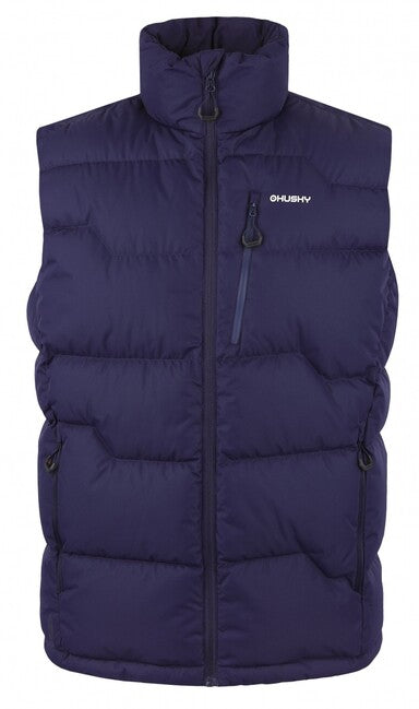 Husky Gilet con zip da uomo, blu scuro