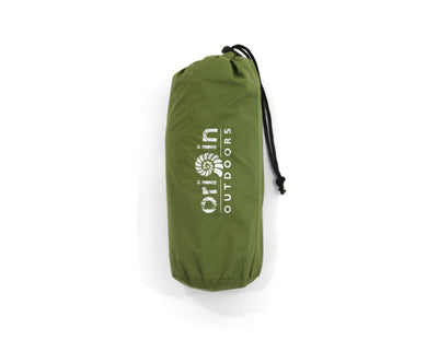 Origin Outdoors cuscino autogonfiante con copertura 45 x 25 x 10 cm, verde