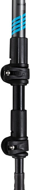 Leki Cross Trail TA bastoncini da trekking, antracite scuro-antracite chiaro-blu chiaro, 100 - 135 cm