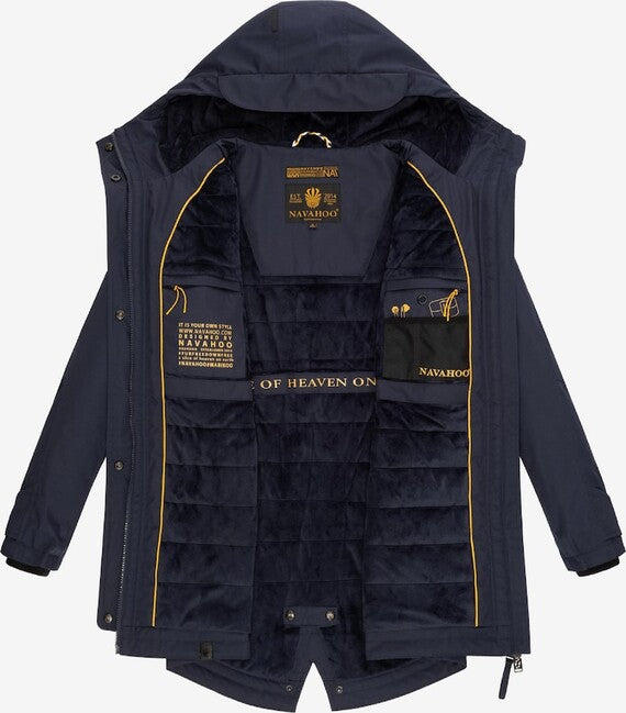 Navahoo Brinjaa giacca softshell transitoria da donna, blu navy